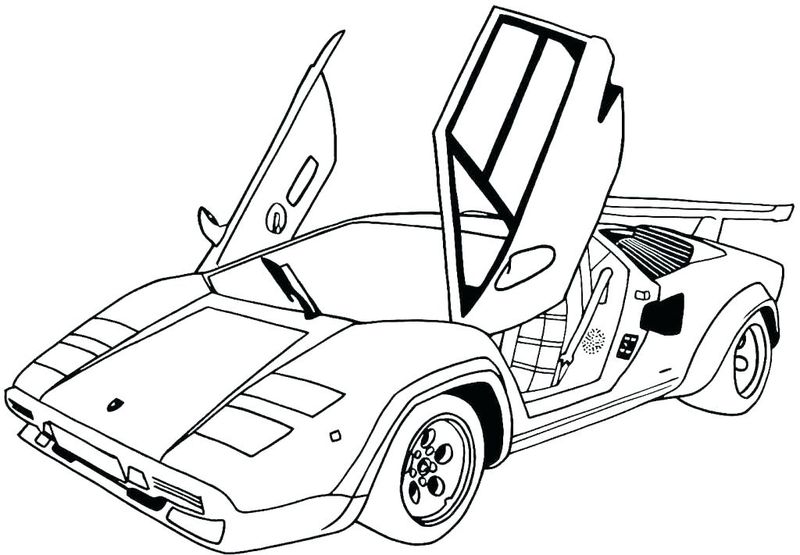Cartoon Car Coloring Pages