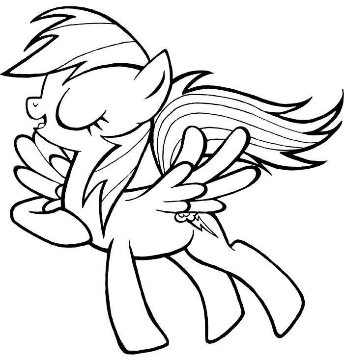Gambar Little Pony Untuk Mewarnai