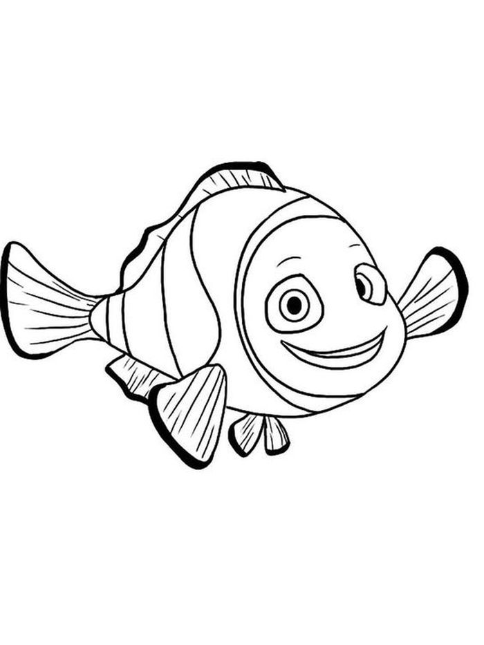 Gambar Mewarnai Ikan Nemo