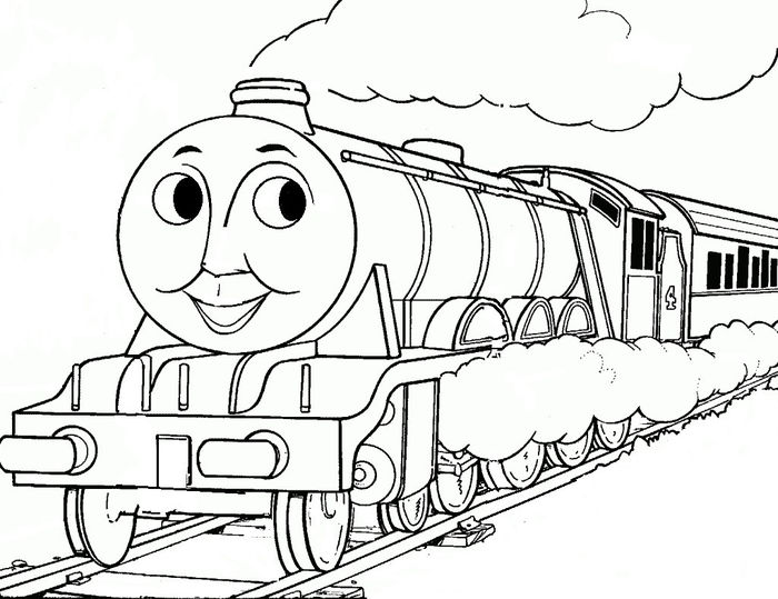 Gambar Mewarnai Kereta Api Kartun
