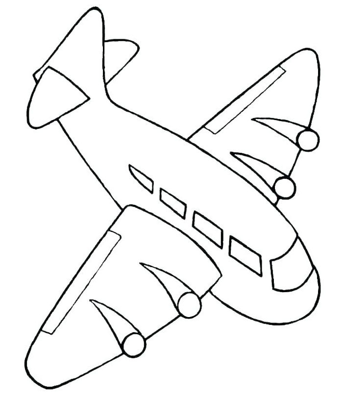 Gambar Untuk Mewarnai Pesawat