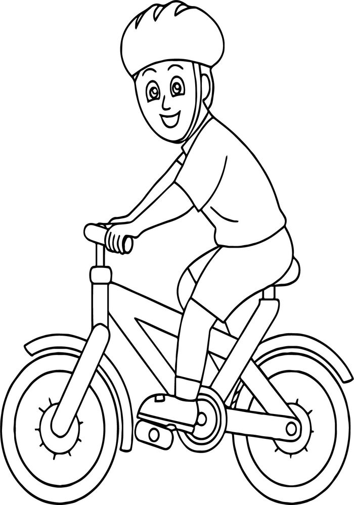 Mewarnai Gambar Anak Naik Sepeda