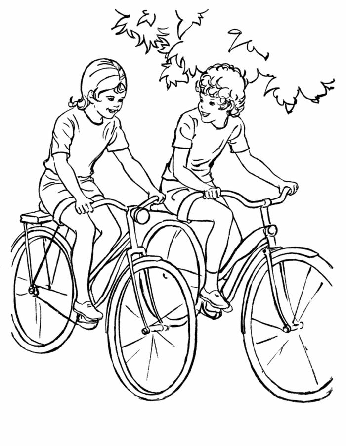Mewarnai Gambar Sepeda Ontel