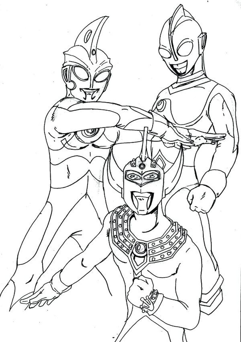 Gambar Mewarnai Ultraman Zero Hd