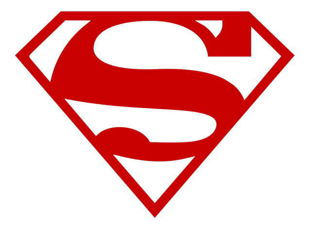 superman logo outline