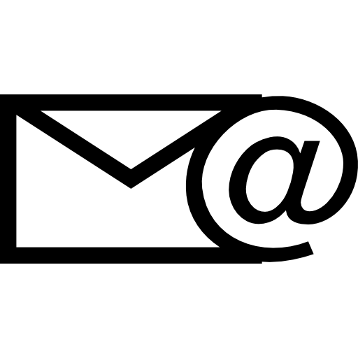 logo email hitam putih