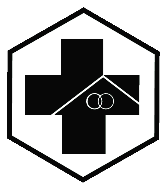 logo puskesmas hitam putih