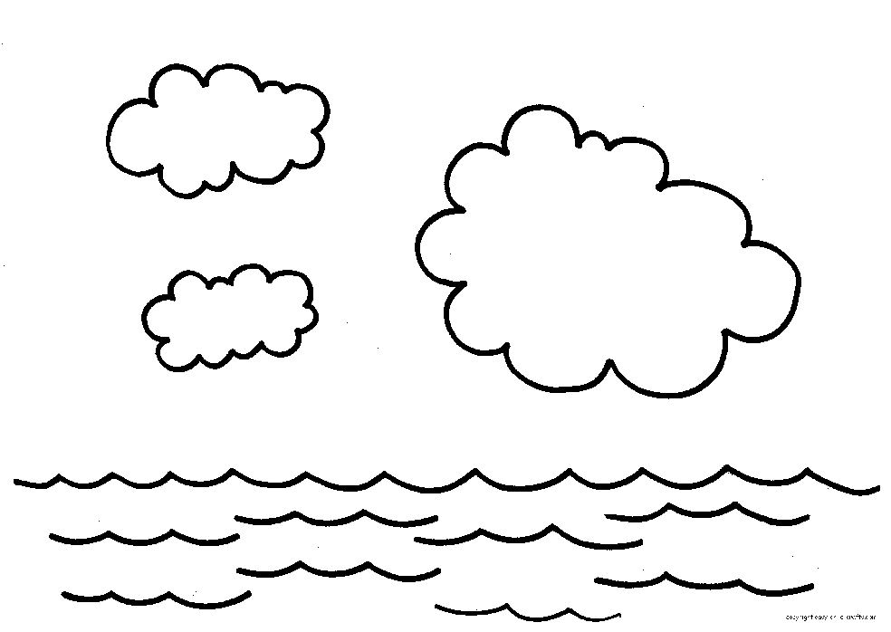mewarnai gambar hd sketsa awan