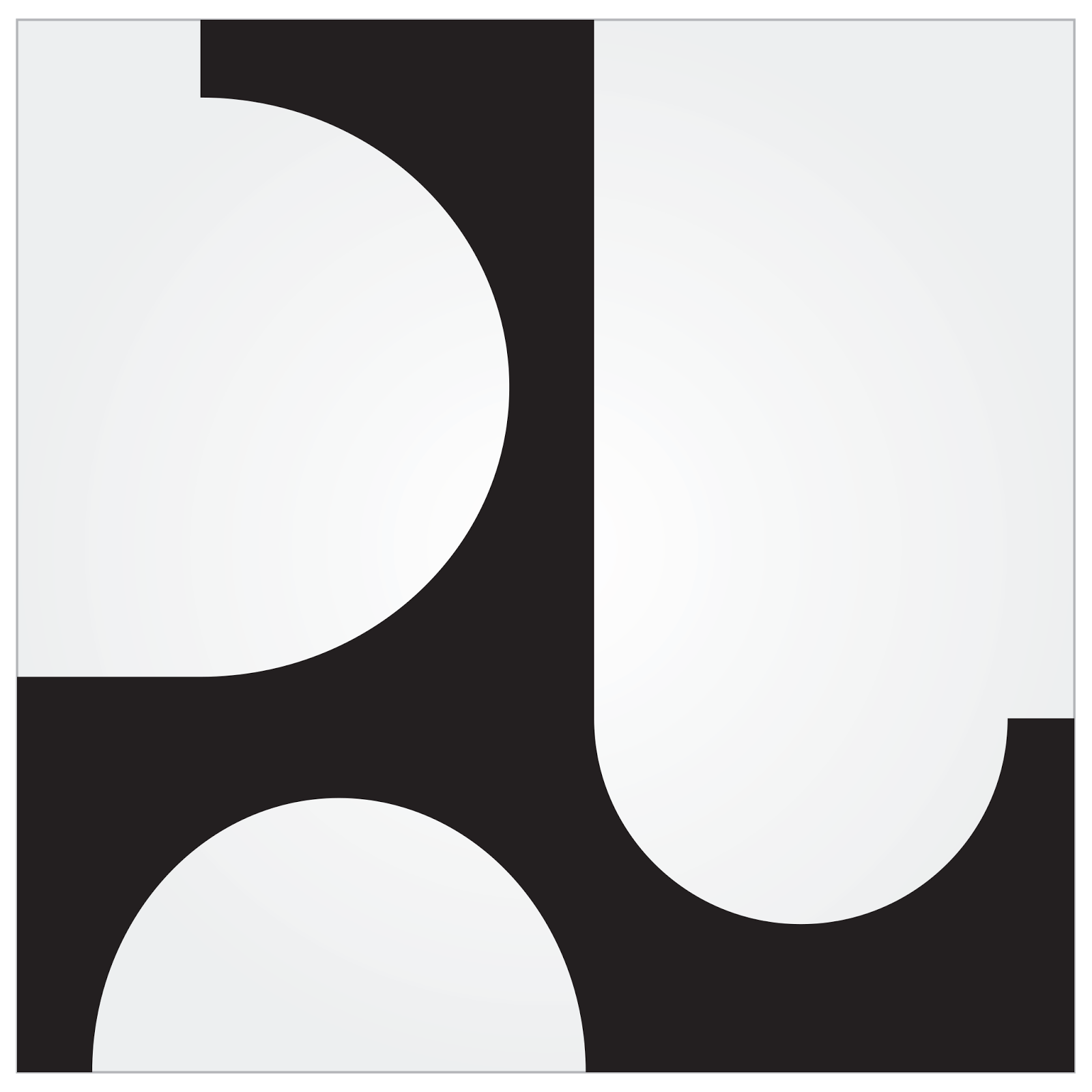 logo pu hitam putih
