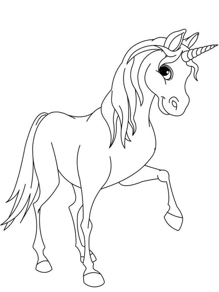 gambar untuk mewarnai unicorn