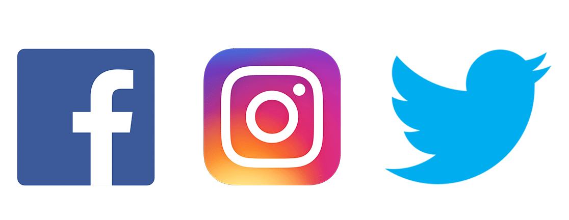 facebook twitter instagram logo