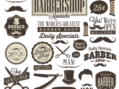 logo barbershop keren