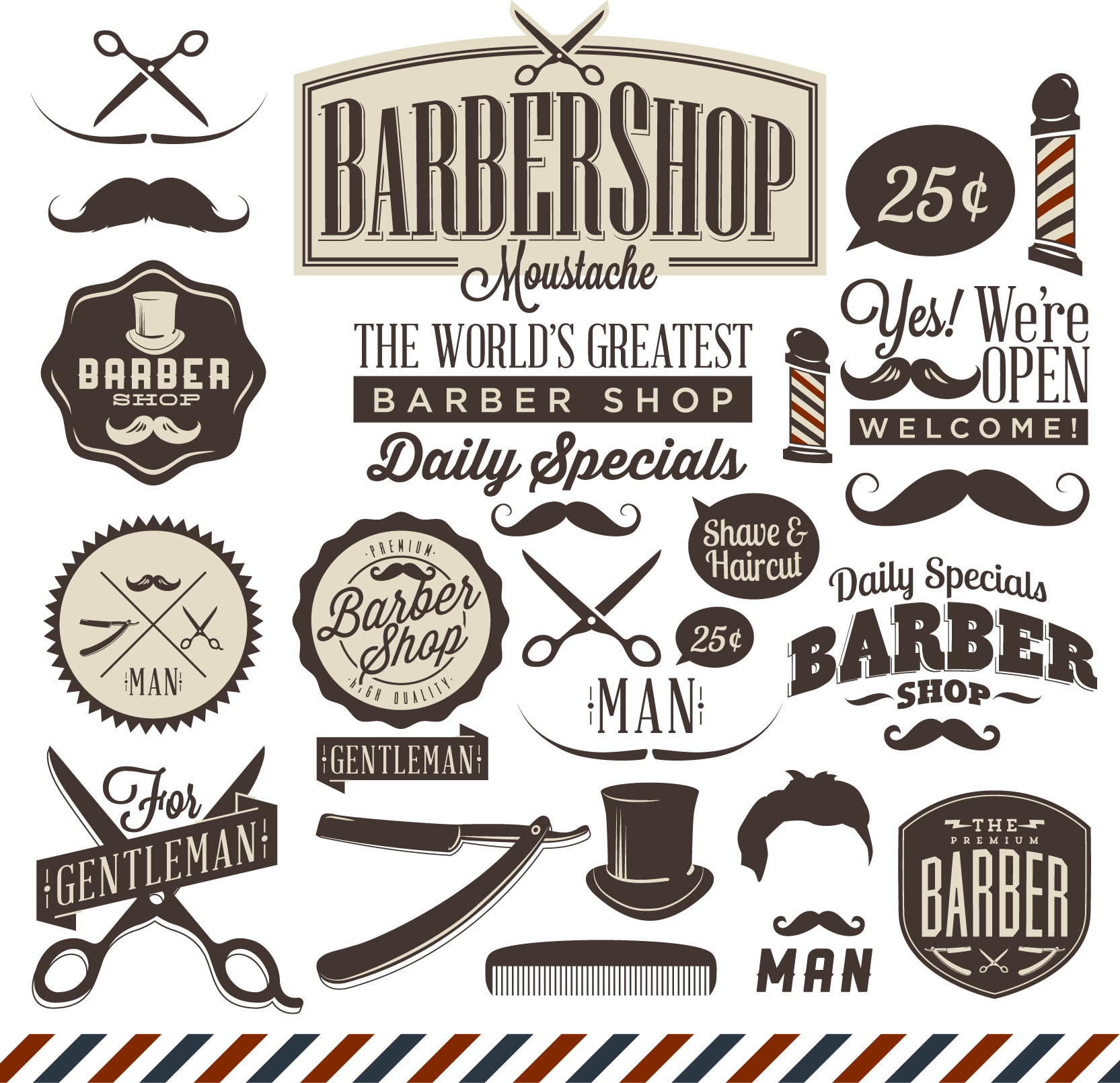 logo barbershop keren