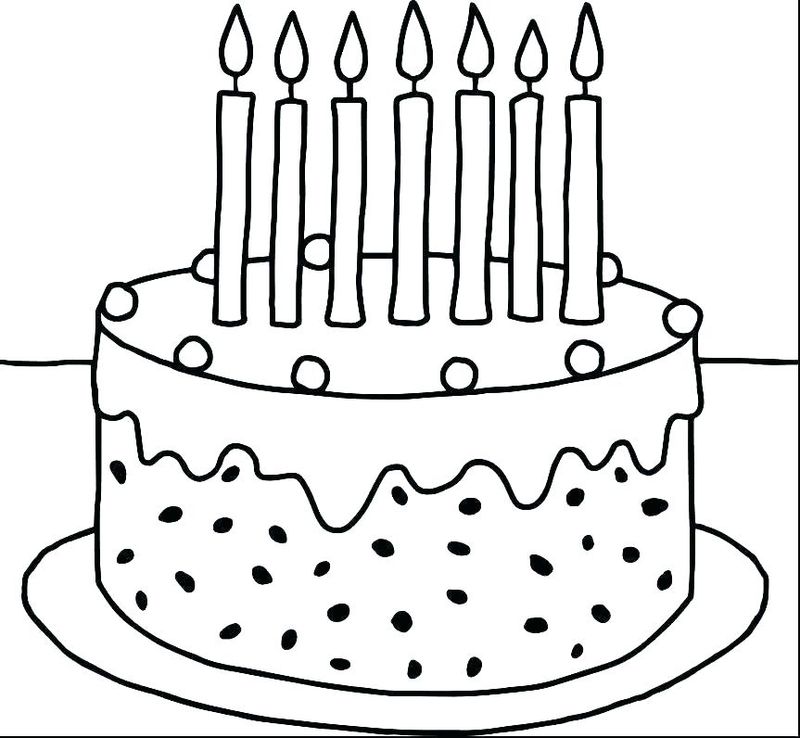 gambar mewarnai kue ulang tahun