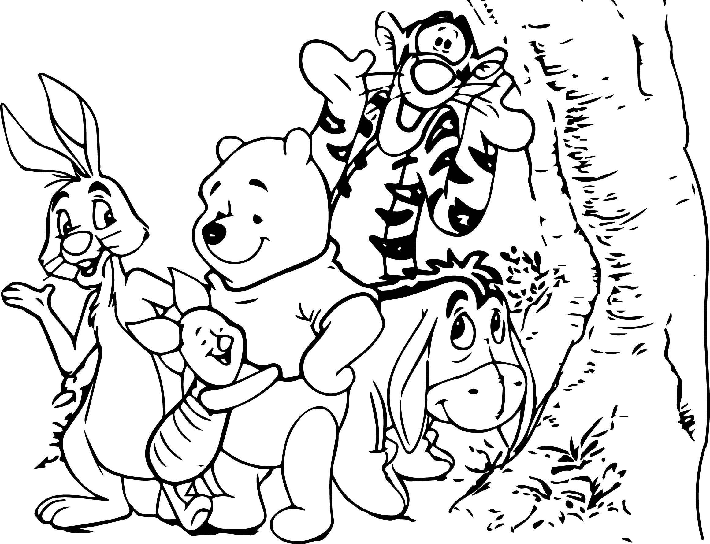 kumpulan gambar mewarnai winnie the pooh
